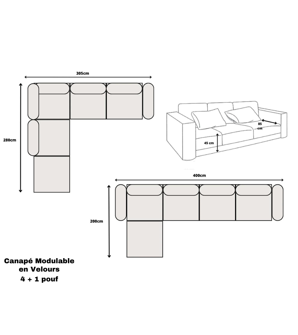 Canapé Modulable